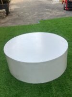 Neatly Used White Round Center Table - Image 6