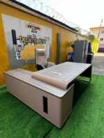 Neatly Used Executive Office Table With Swivel Chair(see slide for defect) - Image 3