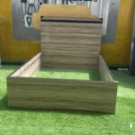 Barely Used 4.5by6 Wooden Bedframe Only(Pallet Not Included)