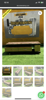 Barely Used Top Quality Glass Top Extendable Tv Console