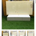 Barely Used White HDF Glossy Tv Console