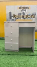 Neatly Used White Multipurpose Cabinet With Glass Top - Image 12