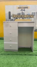 Neatly Used White Multipurpose Cabinet With Glass Top - Image 8