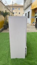 Neatly Used White Multipurpose Cabinet With Glass Top - Image 3