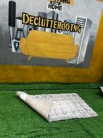 Barely Used 80x150cm Grey Center Rug (100% Polyster) - Image 2