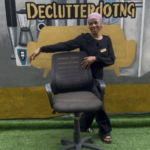 Neatly Used Black Swivel Chair (needs slight Cleaning)