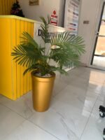 Barely Used Plastic Artificial Flower (gold) - Image 2