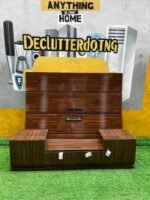 Neatly Used High Glossy Brown 2in1 Floating Tv Console - Image 2