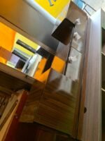 Neatly Used High Glossy Brown 2in1 Floating Tv Console - Image 3