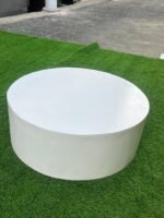 Neatly Used White Round Center Table - Image 5