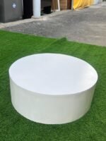 Neatly Used White Round Center Table - Image 3