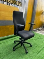 Neatly Used Top Quality Black Positive Posturite Orthopedic Office Chair - Image 2