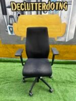 Neatly Used Top Quality Black Positive Posturite Orthopedic Office Chair