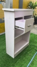 Neatly Used White Office Reception Desk/Table - Image 2