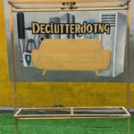 Barely Used 2 Step Stainless Steel Boutique Rack