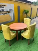 Neatly Used 3 Seater Yellow Dinning Set