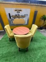 Neatly Used 3 Seater Yellow Dinning Set - Image 2