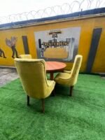 Neatly Used 3 Seater Yellow Dinning Set - Image 5