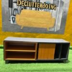 Barely Used Top Quality Brown And Grey Tv Console