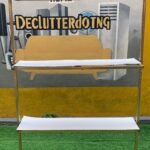 Barely Used 3 Step Stainless Steel Boutique Rack