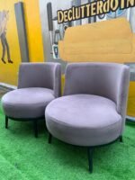 Barely Used Lifemate Top Quality Grey Armless Lounge Chair (Each) - Image 2