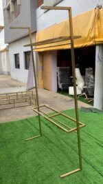 Barely Used 2 Step Stainless Steel Boutique Rack - Image 3