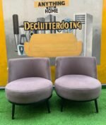 Barely Used Lifemate Top Quality Grey Armless Lounge Chair (Each) - Image 3