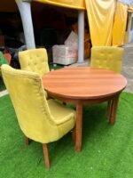 Neatly Used 3 Seater Yellow Dinning Set - Image 7
