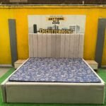 Barely Used 6by6 Top Quality Upholstery Bedframe With Full Orthopedic Vita Foam Mattress And Side Drawers