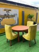 Neatly Used 3 Seater Yellow Dinning Set - Image 8
