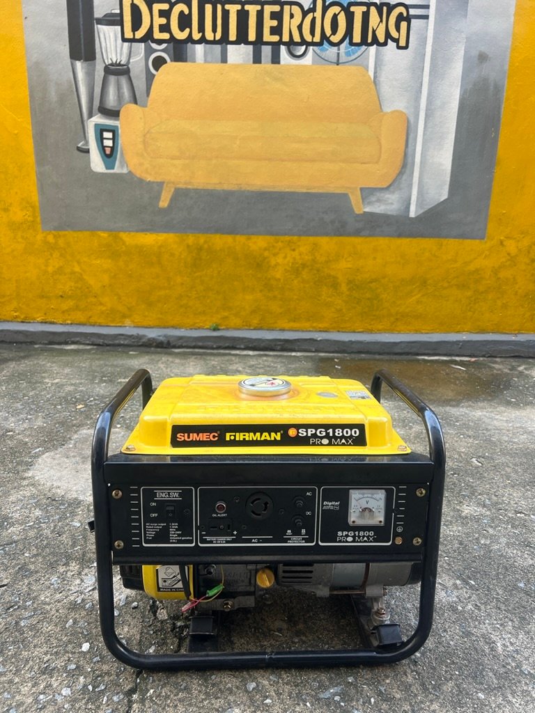 F5D1FBB2-53CE-4C70-A801-2A1F4C531394_1_105_c 4 Month Used Sumec firman 1.0kva Manual Generator - SPG1800 - Image 1