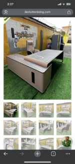 Neatly Used Executive Office Table With Swivel Chair(see slide for defect)