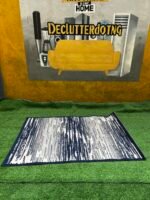 Neatly Used Navy Blue 120by170 D Millet Collection Turkish Center Rug - Image 5