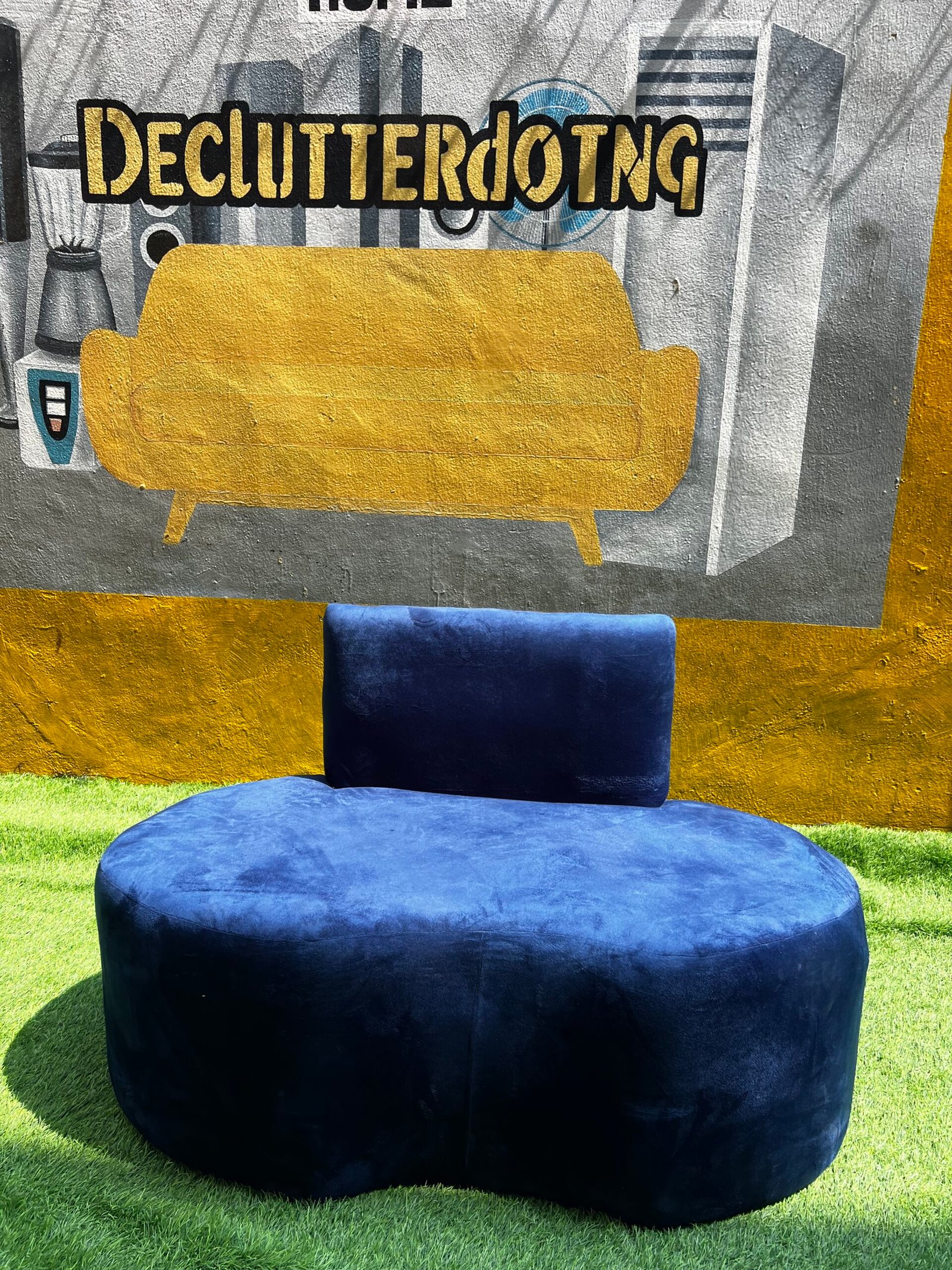IMG_8234 Brand New Blue Harmless Couch - Image 1
