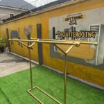 Barely Used Golden boutique Double Pole Hanger