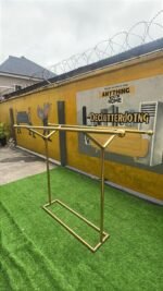 Barely Used Golden boutique Double Pole Hanger