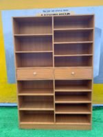 Relatively New Top Quality Golden Brown Multipurpose Open Shelf With Drawer - Image 3