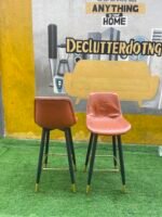 Red And Black Bar Stool - Image 4