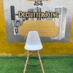 White And Brown Wooden Bar Stool