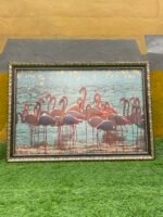 Barely Used Decorative Flamingo Wall Frame