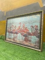 Barely Used Decorative Flamingo Wall Frame - Image 6