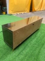 Barely Used Glossy Wooden Tv Console With Double Drawer - Image 5