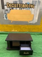 Glossy Brown Center Table With Drawer - Image 4