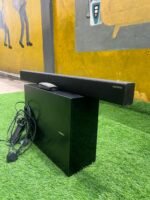 Barely Used Samsung 300W HW-K450 2.1-Channel, Wireless Sound bar and Sub woofer System with Dolby Digital/DTS Support, HDMI ARC, Bluetooth, and Optical Input for Improved, Clear Audio Over TV Speakers
