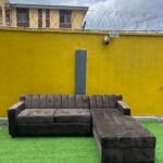Brand New Brown Tufted 5 Seater L- Shape Sofa