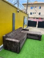 Brand New Brown Tufted 5 Seater L- Shape Sofa - Image 7