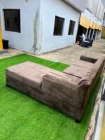 Brand New Brown Tufted 5 Seater L- Shape Sofa - Image 2
