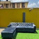Brand New Grey Tufted 5 Seater Left L- Shape Sofa