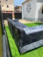 Brand New Grey Tufted 5 Seater Left L- Shape Sofa - Image 3