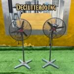 Slightly Rusted 18inch OX Industrial Standing Fan